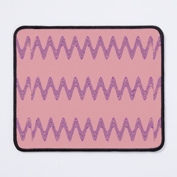 Item preview, Abstract Wavy Lines Pattern Boho Vibes on a Dusty Pink Background designed and sold by Beachy.