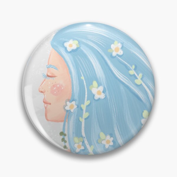 Item preview, Spring girl with flowers in her hair designed and sold by Rub14ekArts.