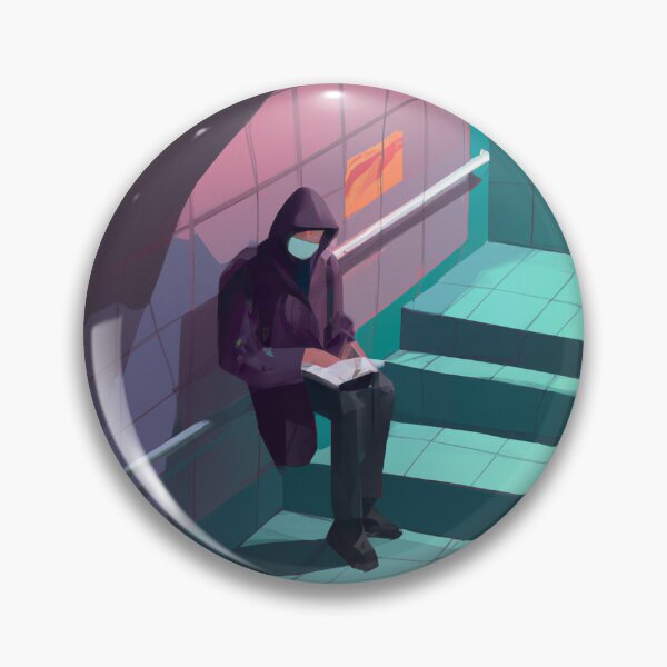 Item preview, Reading a Book on a Metro Station designed and sold by Parag's Travel Shop.