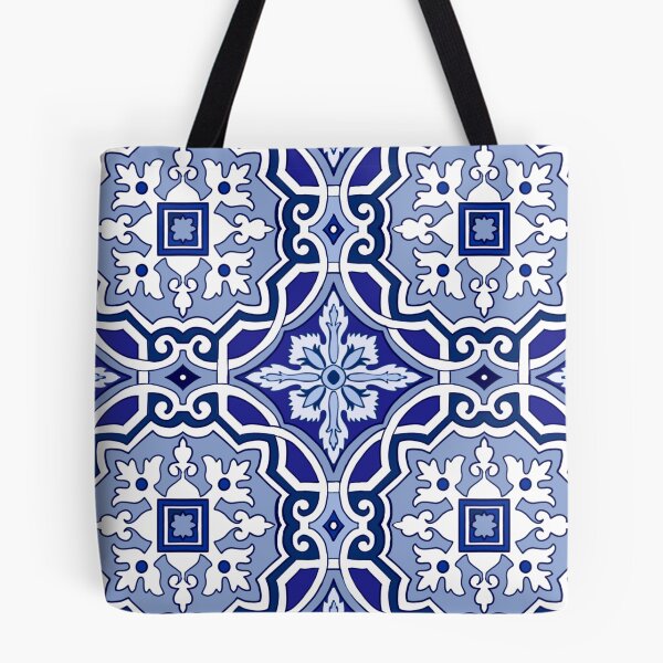 Item preview, Sicilian tiles,mediterranean,blue tiles ,lemons  designed and sold by MariaMarinova.