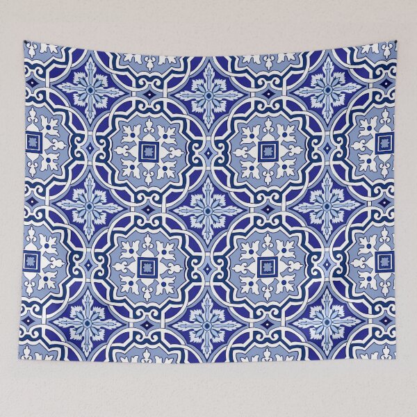 Item preview, Sicilian tiles,mediterranean,blue tiles ,lemons  designed and sold by MariaMarinova.