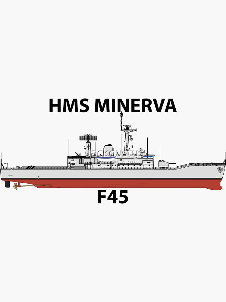 Hms Minerva F45 Leander Class Sticker For Sale By Jackdustys