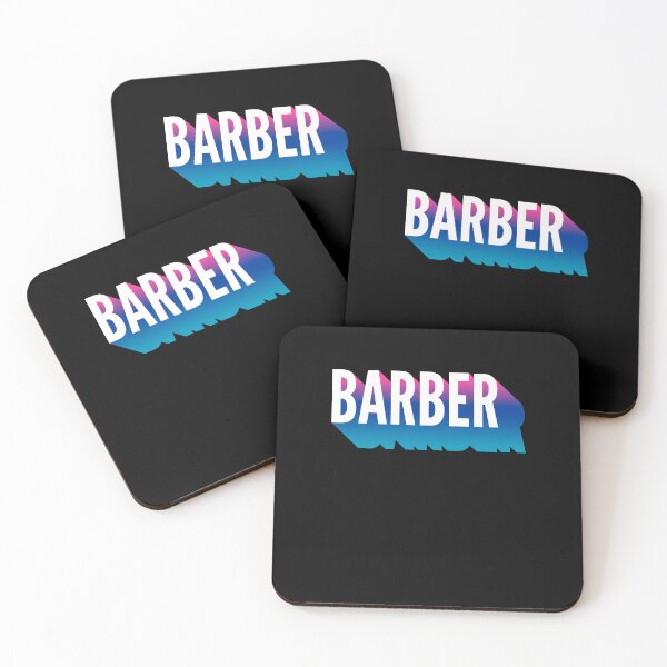 Item preview, Barber With Long Gradient Shadow designed and sold by SVPOD.