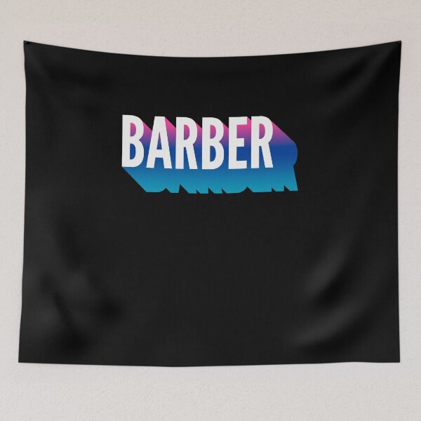 Item preview, Barber With Long Gradient Shadow designed and sold by SVPOD.