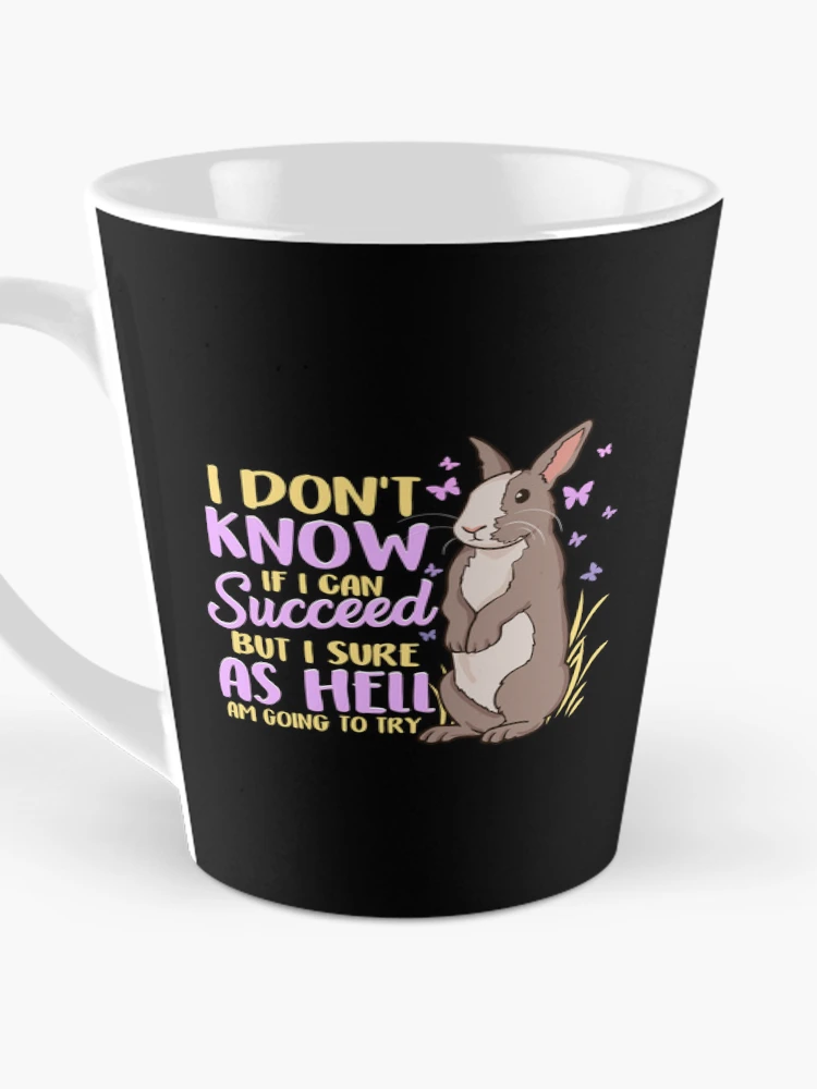 Thumbnail 3 of 4, Coffee Mug, Ambitious Rabbit Accept Challenge Rabbit designed and sold by Betsytiptoe.