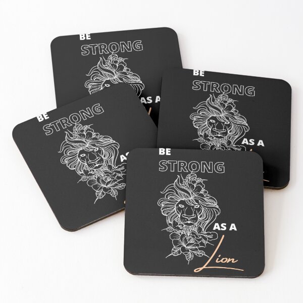 Item preview, Be Strong As a Lion funny animal quote designed and sold by Ay-mane.