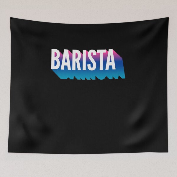 Item preview, Barista With Long Gradient Shadow designed and sold by SVPOD.