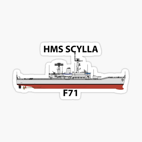 HMS SCYLLA - F71 - LEANDER CLASS Sticker