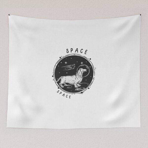 Item preview, Space earth travel Laika, first space dog cute design vintage space  designed and sold by Designandlove.