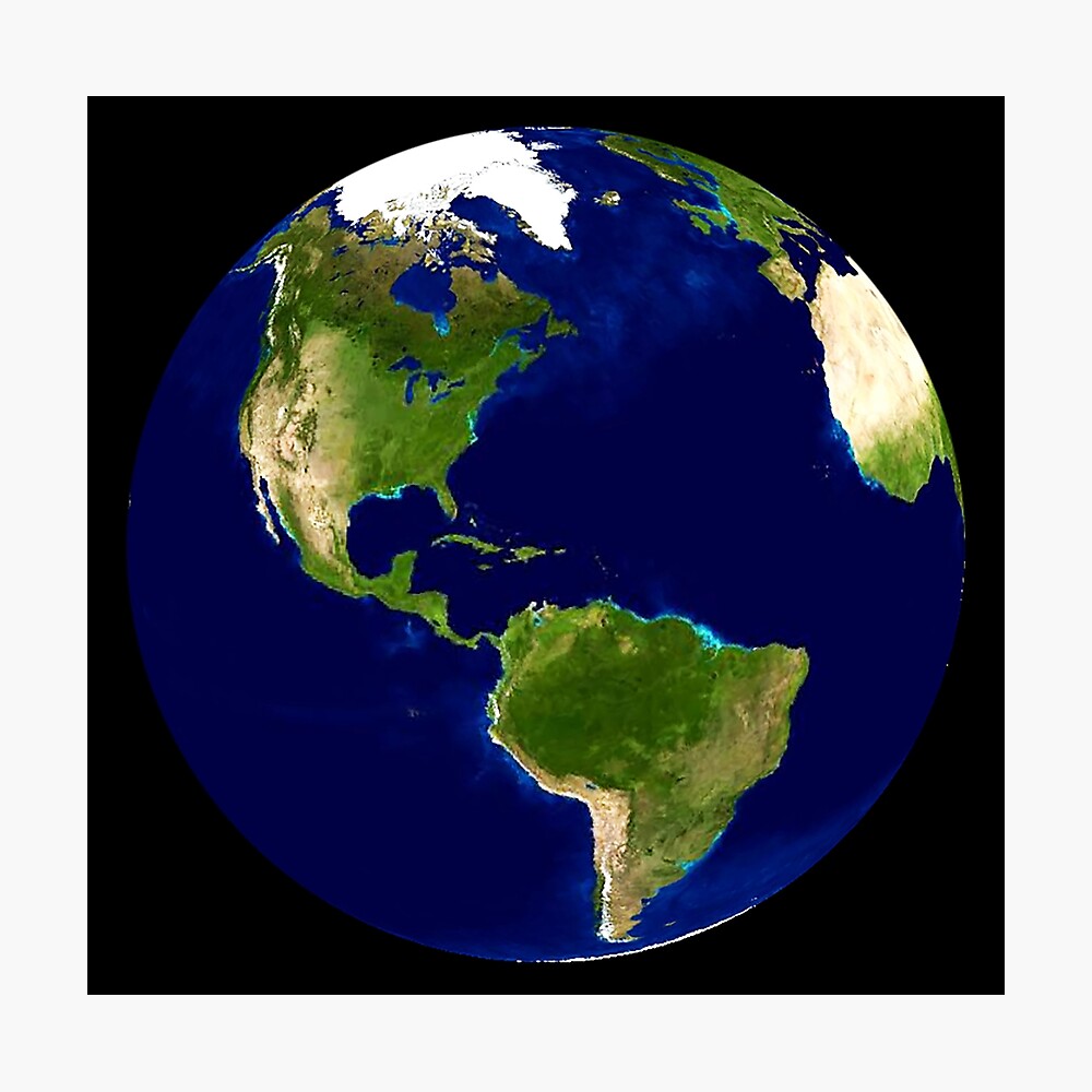 Planet Earth North America From Space Planet Earth Globe Metal Print By Tomsredbubble Redbubble