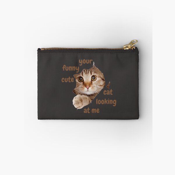 Item preview, Your funny cute cat looking at me designed and sold by MerchGiants.