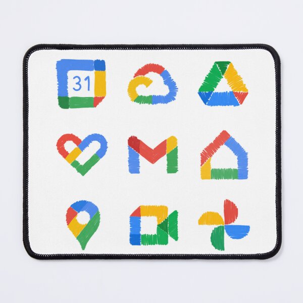 Item preview, Icon pencil drawing Google Calendar, Google Cloud, Google Drive, Google Fit, Gmail, Google Home, Google Maps, Google Meet, Google Photos Google Services 9x Sticker Pack designed and sold by KennyLucky.