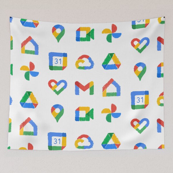 Item preview, Icon pencil drawing Google Calendar, Google Cloud, Google Drive, Google Fit, Gmail, Google Home, Google Maps, Google Meet, Google Photos Google Services 9x Sticker Pack designed and sold by KennyLucky.