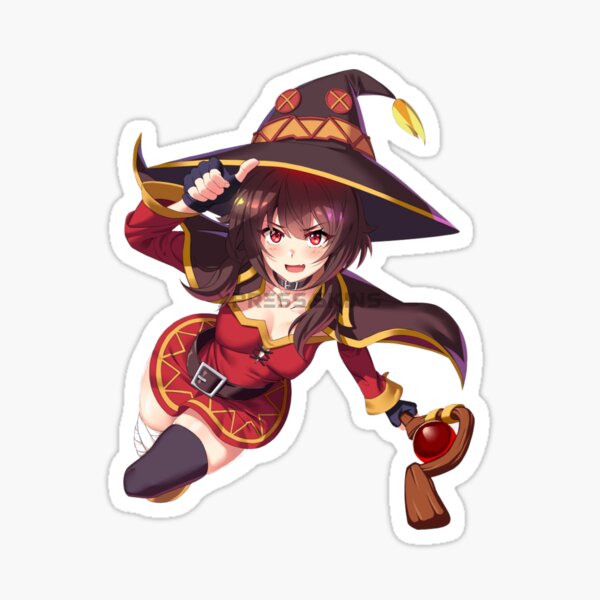 Konosuba Logo Title Sticker for Sale by Kamerdra