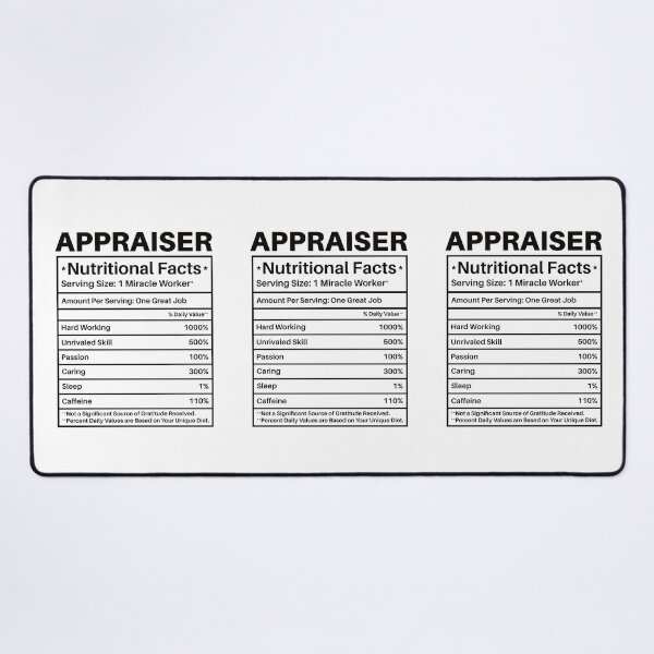 Item preview, Appraiser Nutritional Facts: Real Estate Funny Appraiser Gift designed and sold by Adexyl.