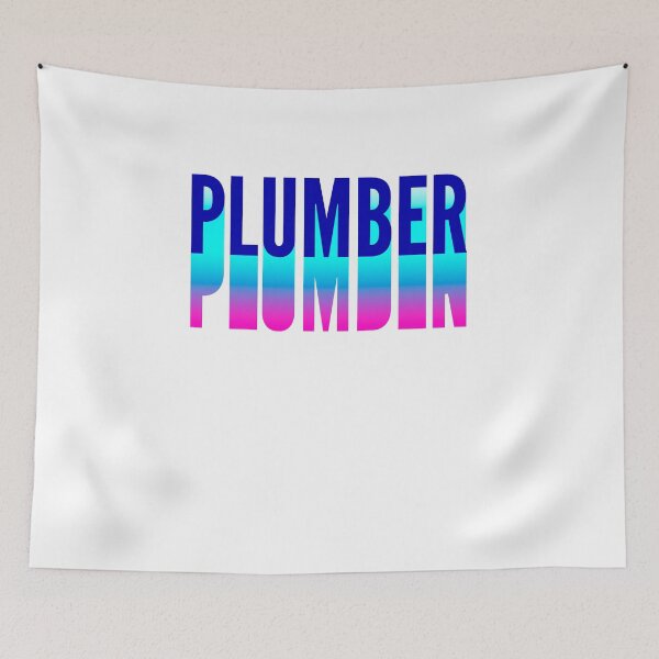 Item preview, Plumber With Long Gradient Shadow designed and sold by SVPOD.