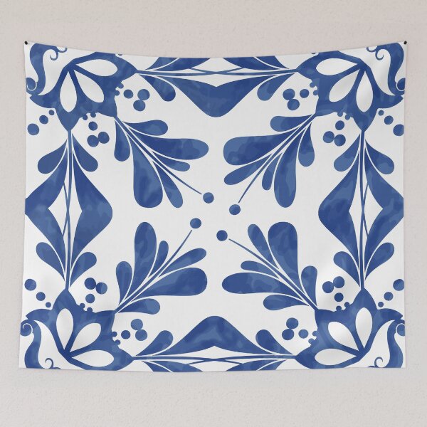 Item preview, modern home design blue designed and sold by Ashtreemeadow.