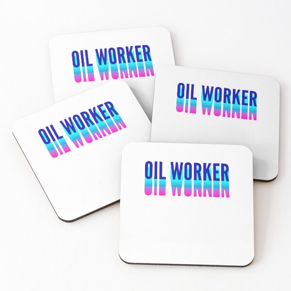 Item preview, Oil worker With Long Gradient Shadow designed and sold by SVPOD.