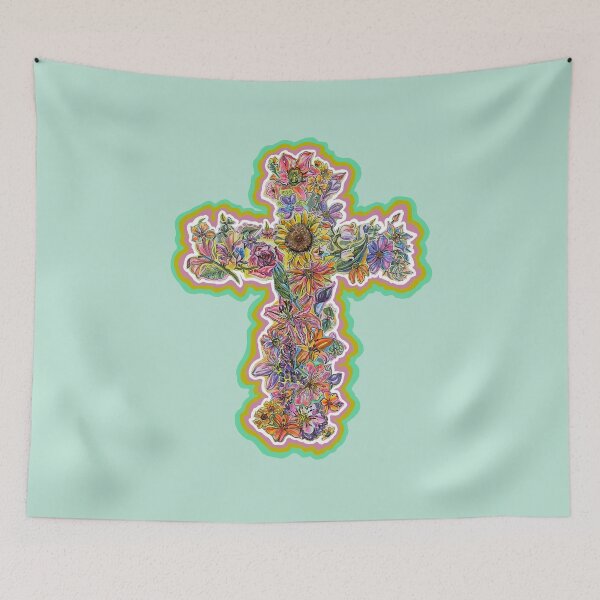 Item preview, Blooming Bouquet Cross designed and sold by Lenaartist.