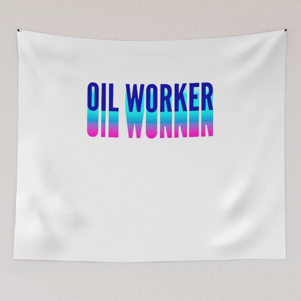Item preview, Oil worker With Long Gradient Shadow designed and sold by SVPOD.