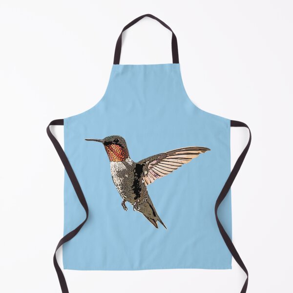 Item preview, A Ruby Throated Hummingbird Color Design Painting Print designed and sold by designsasstultd.