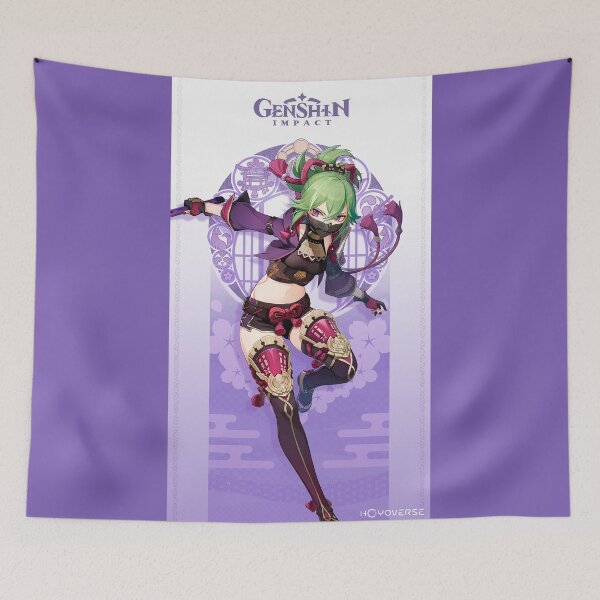 Item preview, Genshin Impact - Kuki Shinobu Character Official Poster designed and sold by Krimsy.