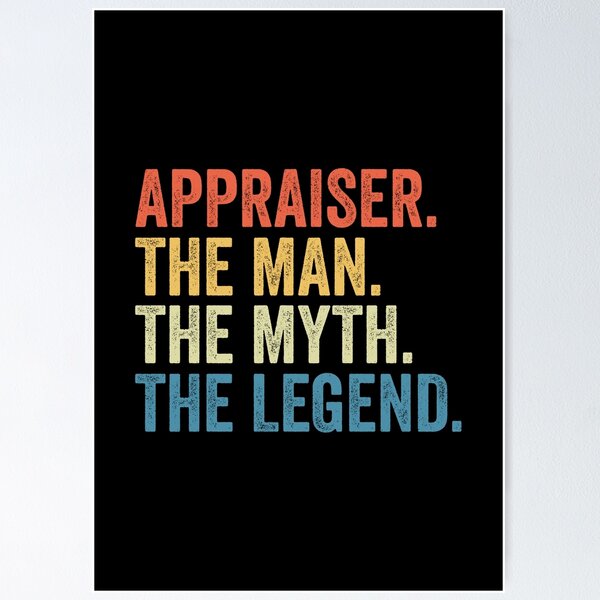 Item preview, Appraiser The Man The Myth The Legend: Real Estate Funny Appraiser Gift designed and sold by Adexyl.