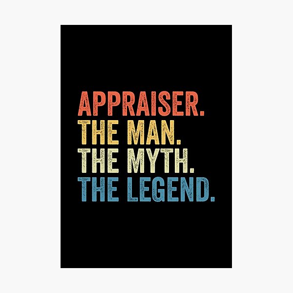 Item preview, Appraiser The Man The Myth The Legend: Real Estate Funny Appraiser Gift designed and sold by Adexyl.