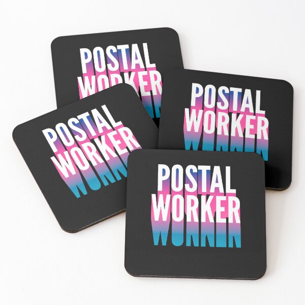 Item preview, Postal Worker With Long Gradient Shadow designed and sold by SVPOD.