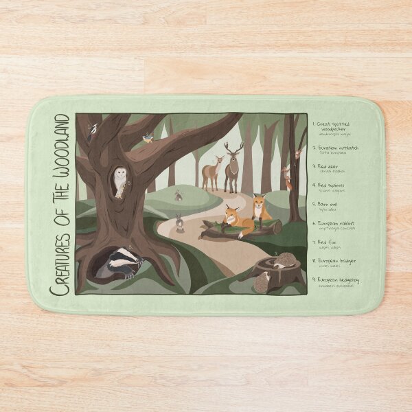 Item preview, Creatures of the Woodland Infographic  designed and sold by Jo Brookes Illustration.