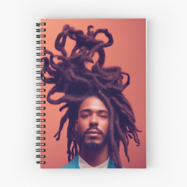 Item preview, Flowing Natural Hair Dreadlocks Portrait Art designed and sold by LocFestNYC.