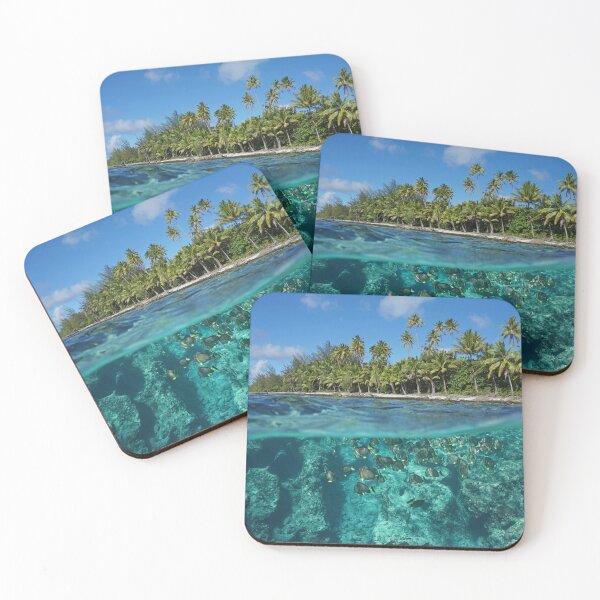 Item preview, Above and below water surface French Polynesia designed and sold by Seaphotoart.