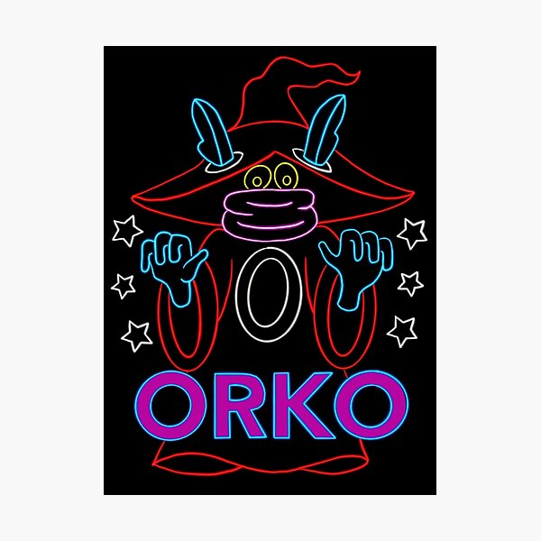 Orko de neón Lámina fotográfica