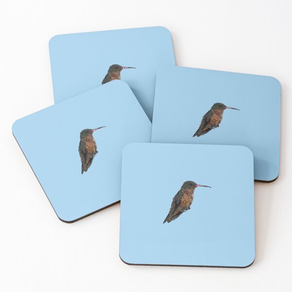 Item preview,  A Cinnamon Hummingbird Black Alternate Design Painting Print designed and sold by designsasstultd.