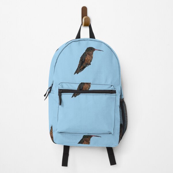 Item preview, A Cinnamon Hummingbird Black Alternate Design Painting Print designed and sold by designsasstultd.