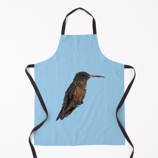 Item preview, A Cinnamon Hummingbird Black Alternate Design Painting Print designed and sold by designsasstultd.