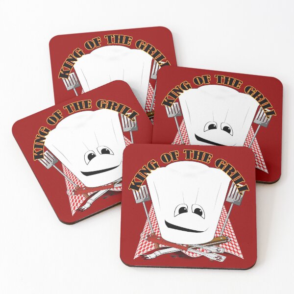 Item preview, King of the Grill with Chef Hat and BBQ Tools  designed and sold by Gravityx9.