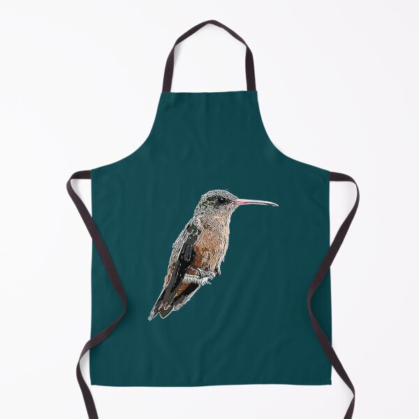 Item preview, A Cinnamon Hummingbird White Alternate Design Painting Print designed and sold by designsasstultd.