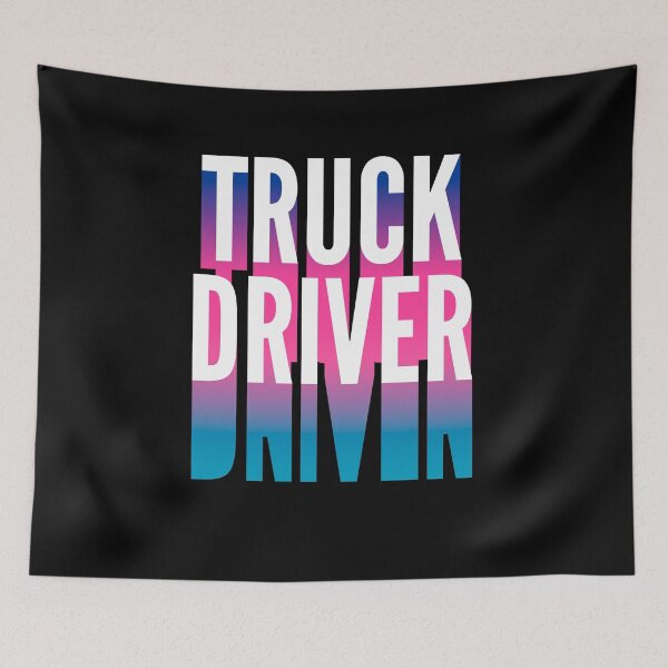 Item preview, Truck Driver With Long Gradient Shadow designed and sold by SVPOD.