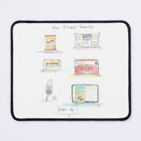 Item preview, Northern Ireland food brands illustration art designed and sold by DebTheZeb.