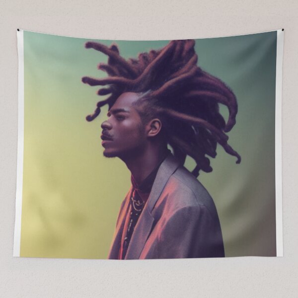 Artikelvorschau, Rasta Naturhaar Dreadlocks Portrait Art.-Nr entworfen und verkauft von LocFestNYC.
