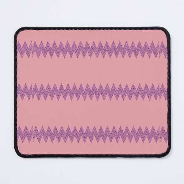 Item preview, Abstract Zigzag Lines Pattern Boho Vibes on a Dusty Pink Background designed and sold by Beachy.