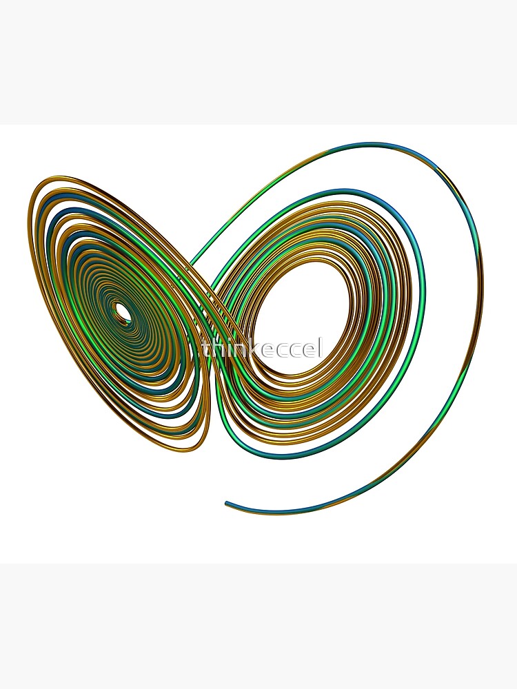 Chaos Theory, Butterfly Effect - Lorenz Chaotic Attractor #12 Premium ...