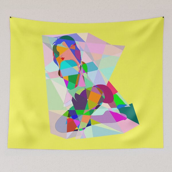 Item preview, Bright, abstract, sexy, girl, woman, kneeling, pose, designed and sold by Ihor Ivanov.