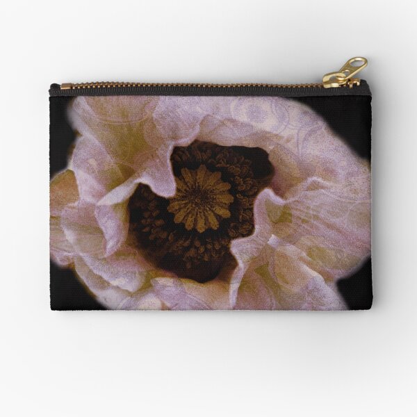 Flower pillows & Art- Consolation- A poppy for Shelley Zipper Pouch