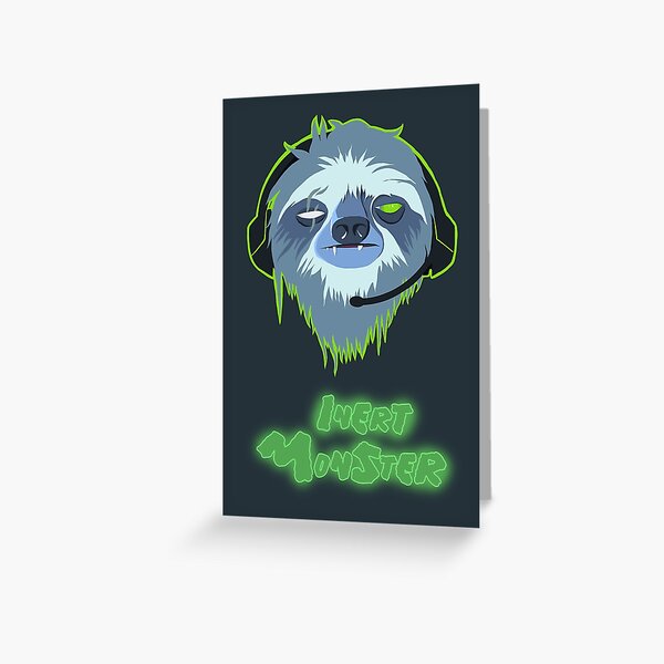 Inert Monster Greeting Card