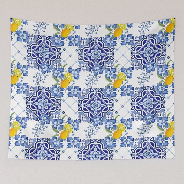 Item preview, Sicilian tiles,mediterranean,mosaic,lemons, designed and sold by MariaMarinova.