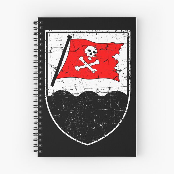 Item preview, Kriegsmarine U-boat U-189 - Red Pirate Flag - Grunge Style  designed and sold by pzd501.