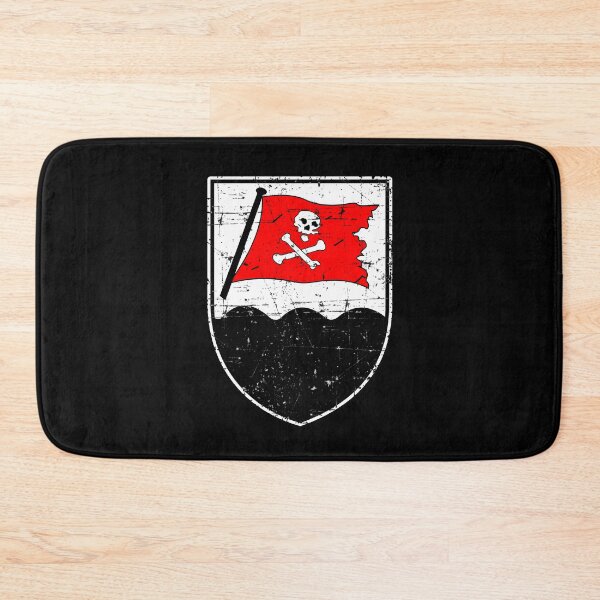 Artikelvorschau, Kriegsmarine U-Boot U-189 - Rote Piratenflagge - Grunge-Stil entworfen und verkauft von pzd501.