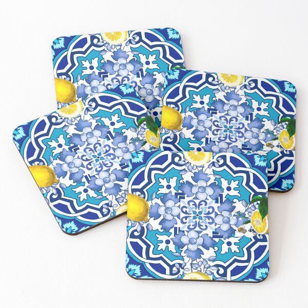 Item preview, Sicilian tiles,mediterranean,mosaic,lemons, designed and sold by MariaMarinova.